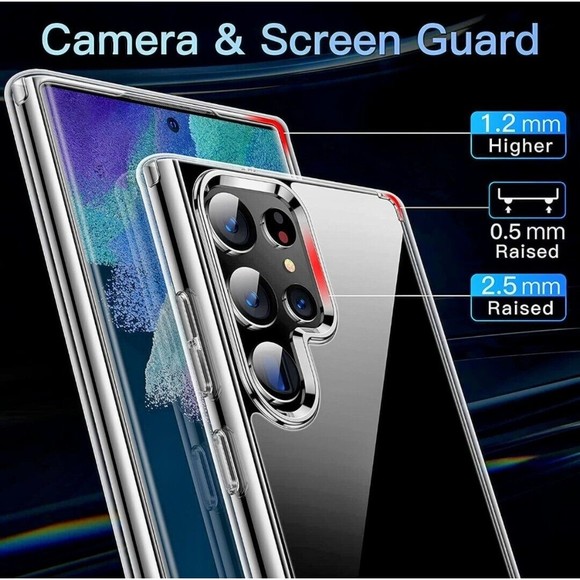 CASEKOO Case for Samsung Galaxy S22 Ultra 6.8" 2022 Clear - Picture 5 of 8